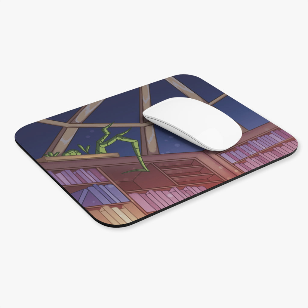 Midnight Library – Cozy Book Lover Mouse Pad