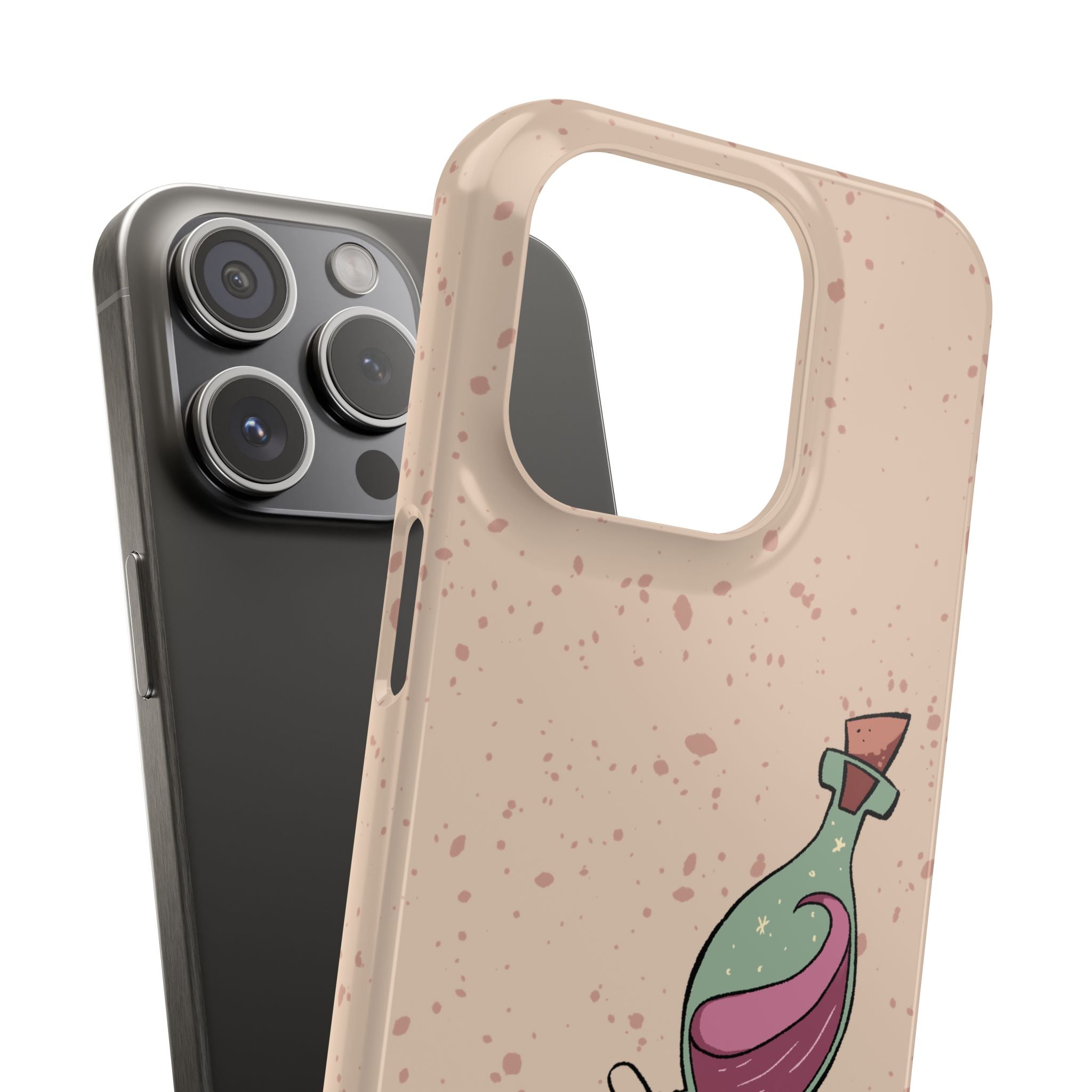 Love in a Bottle – Minimal Art iPhone Case