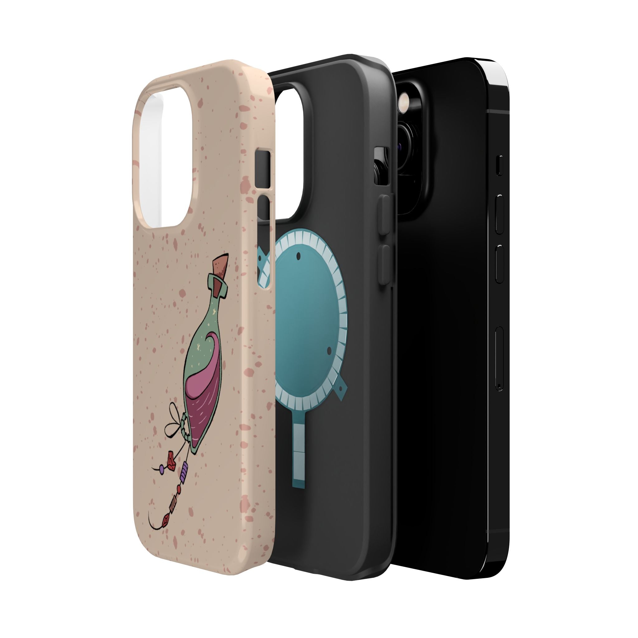 Love in a Bottle – Minimal Art iPhone Case