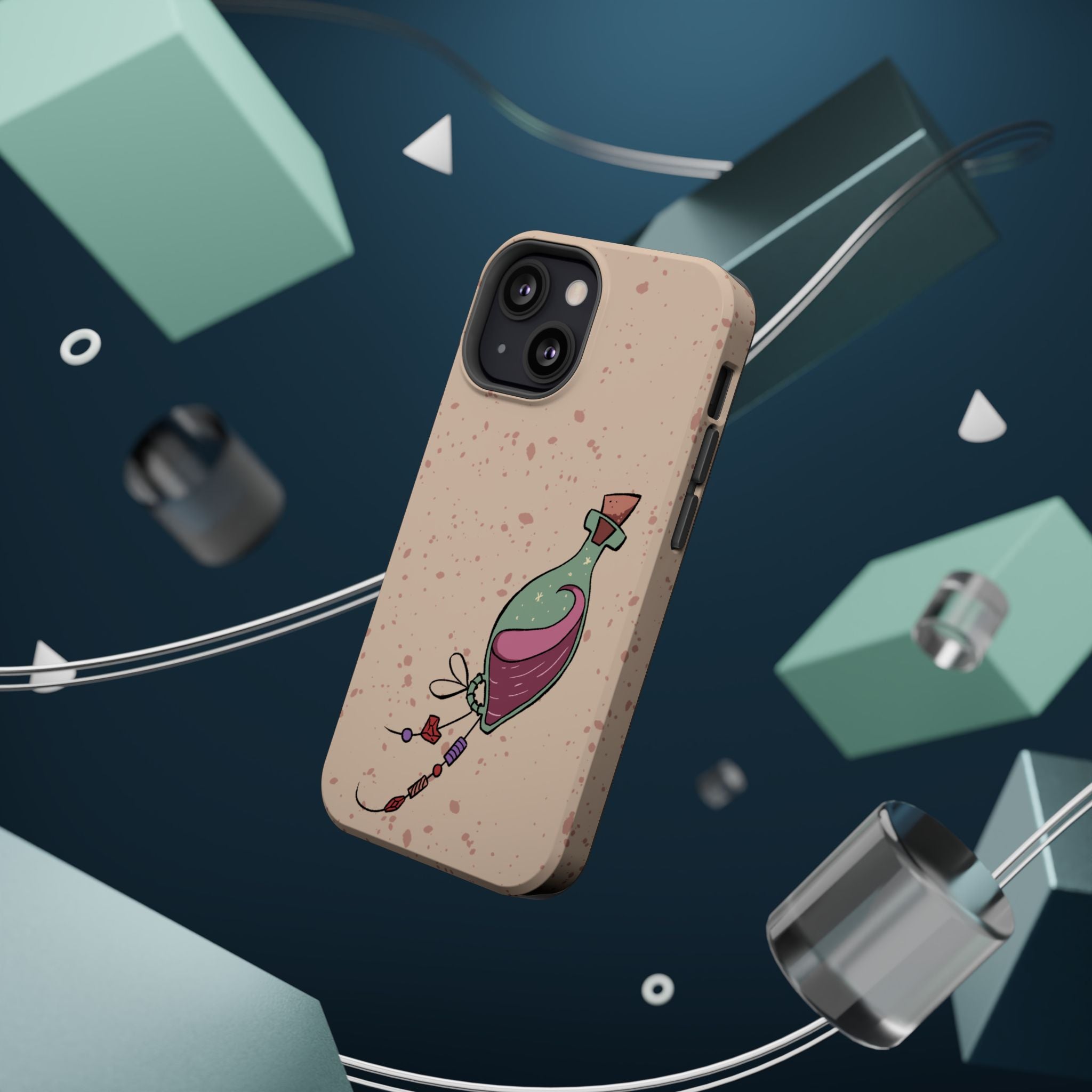 Love in a Bottle – Minimal Art iPhone Case
