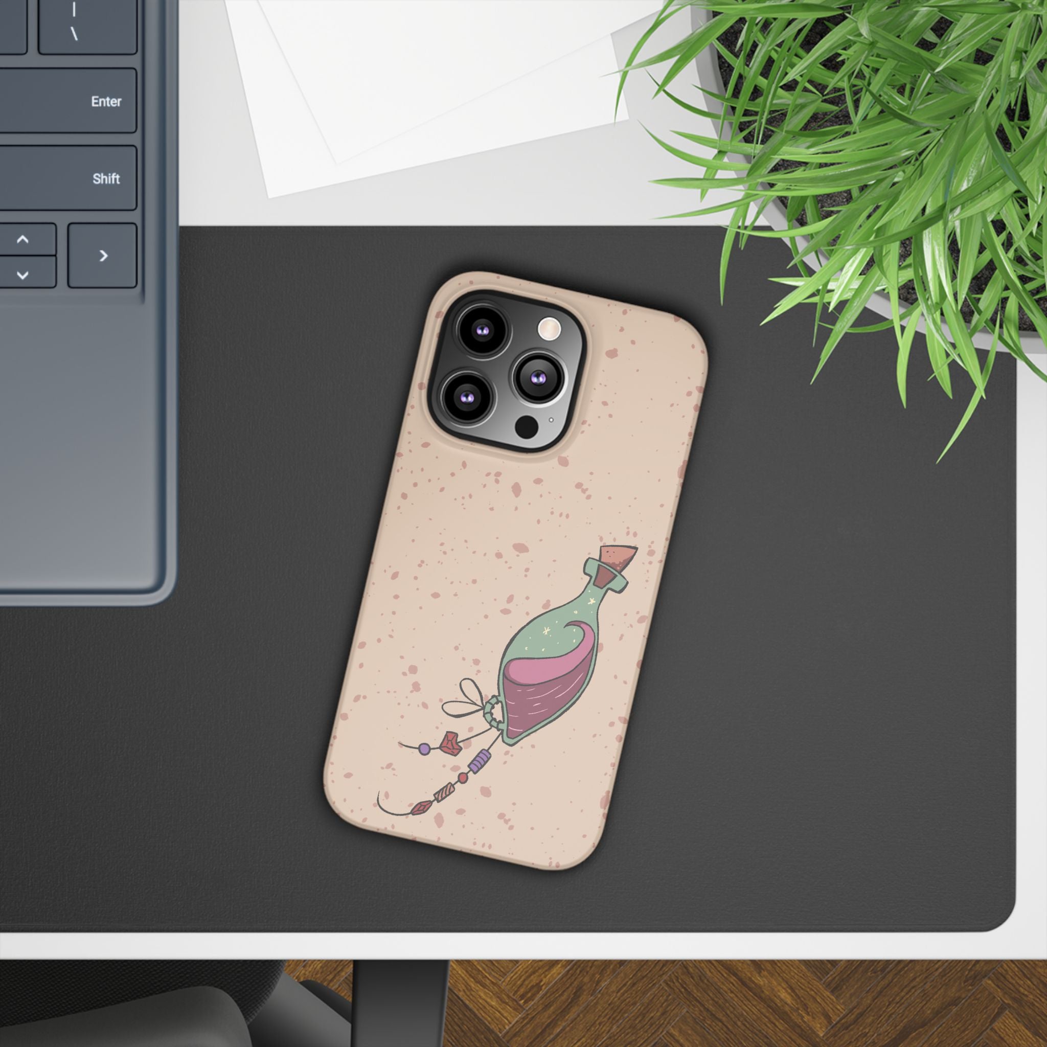 Love in a Bottle – Minimal Art iPhone Case