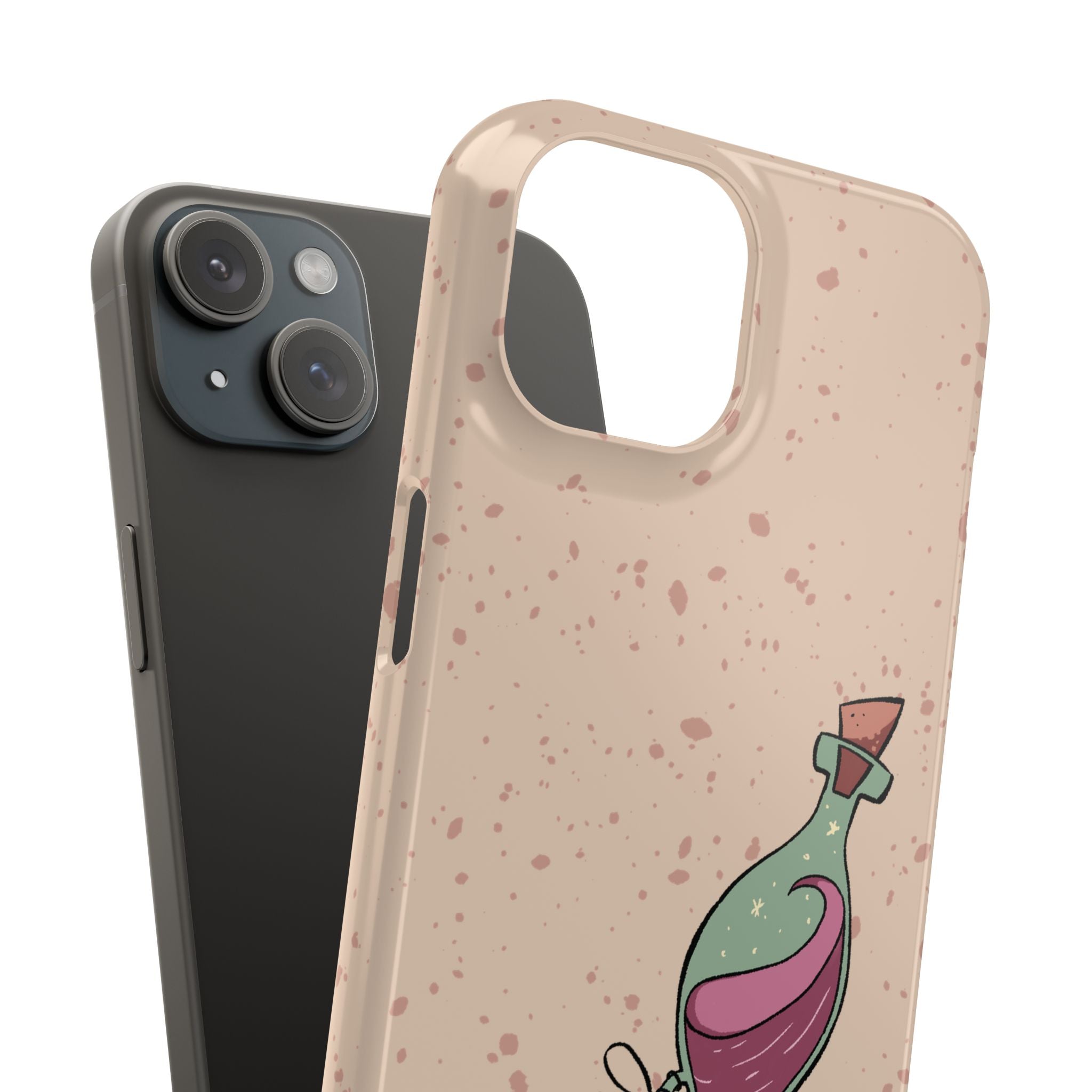 Love in a Bottle – Minimal Art iPhone Case