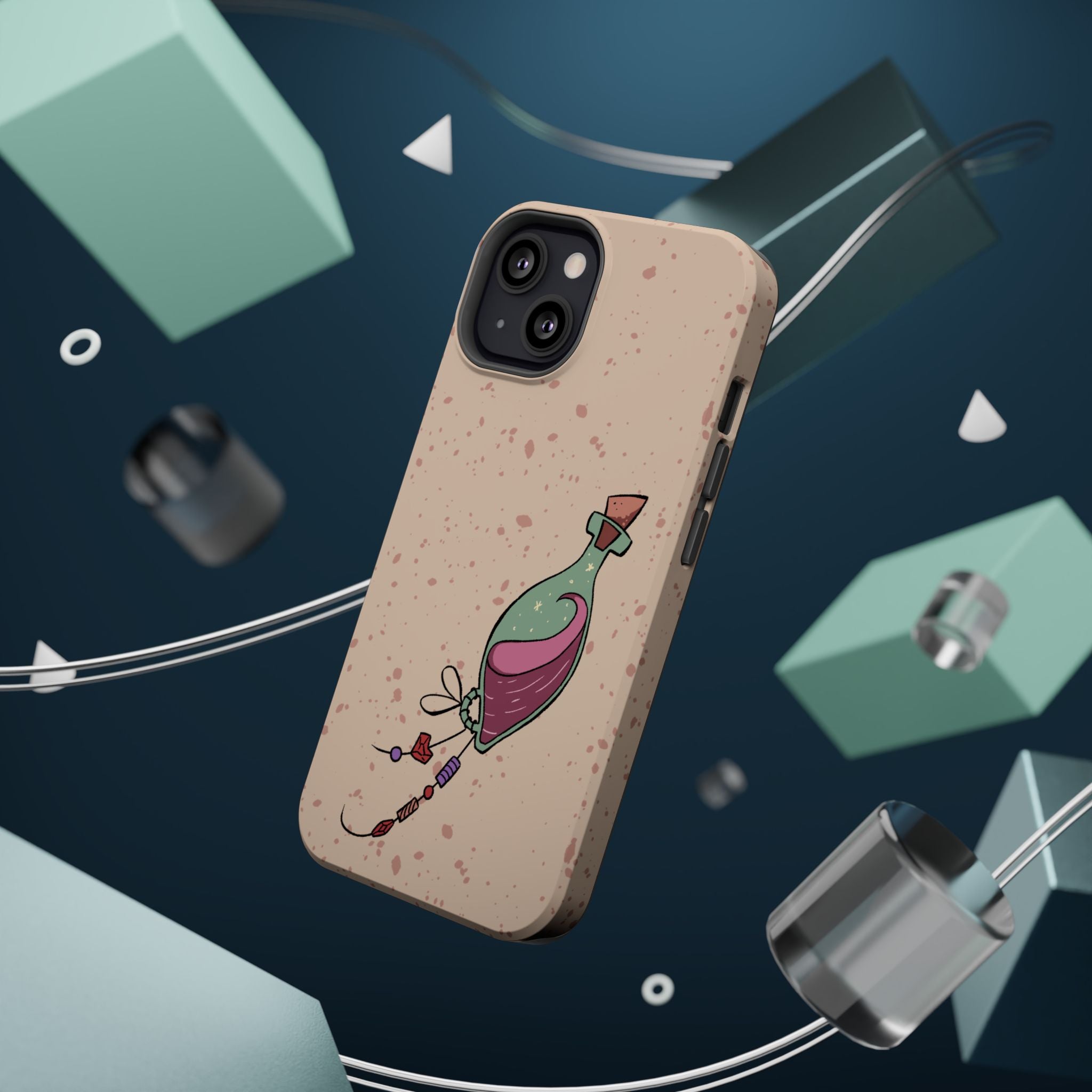 Love in a Bottle – Minimal Art iPhone Case
