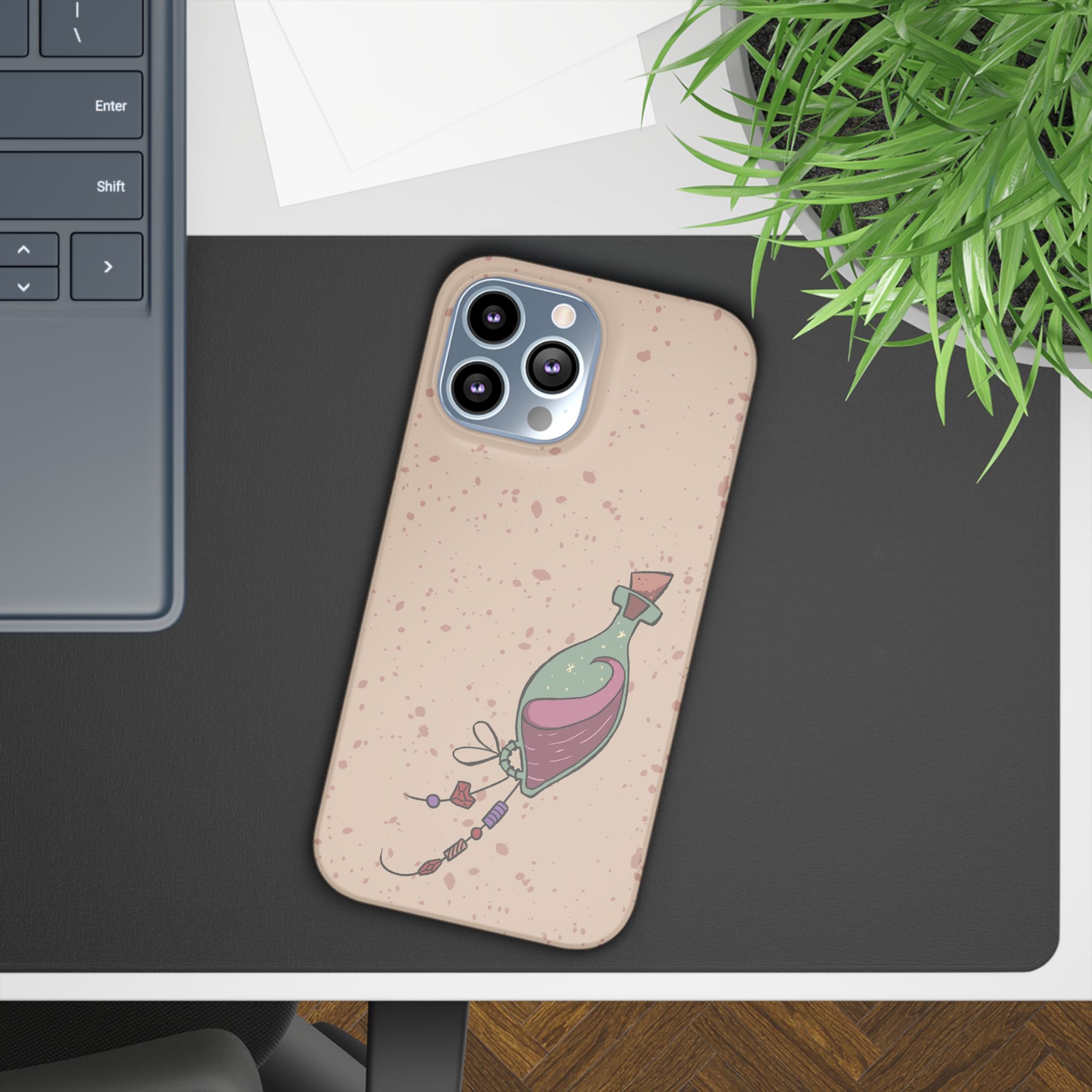 Love in a Bottle – Minimal Art iPhone Case